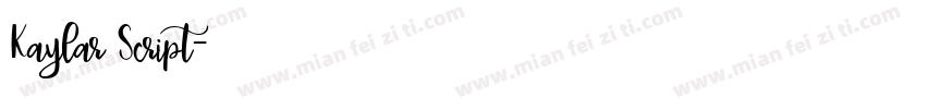 Kaylar Script字体转换